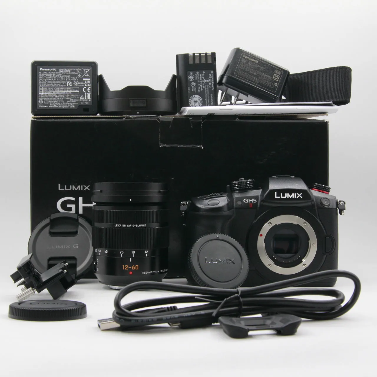 *** OPEN BOX GOOD *** Panasonic Lumix GH5M2 Mirrorless Micro Four Thirds Digital Camera with 12-60mm f/2.8-4.0 Leica Lens Kit