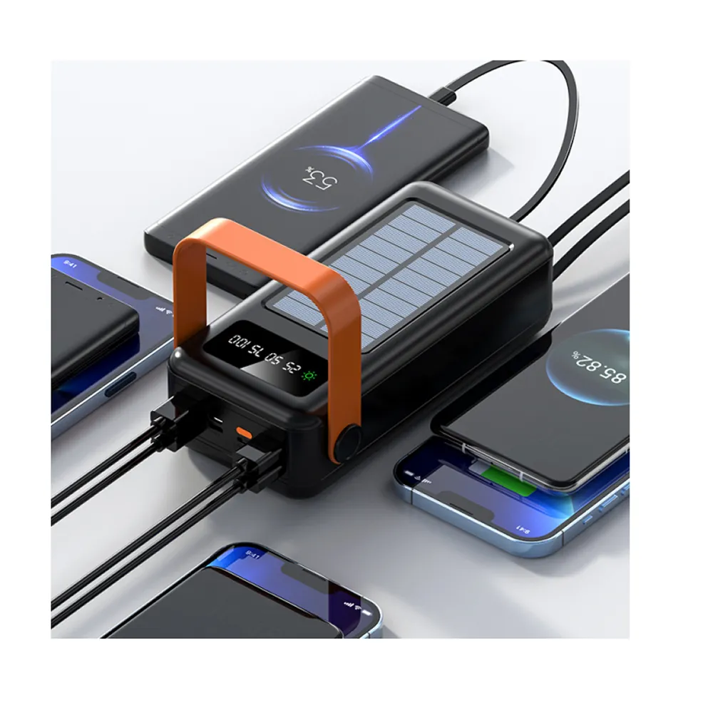 100000Mah Solar Powered High Capacity External Power Bank