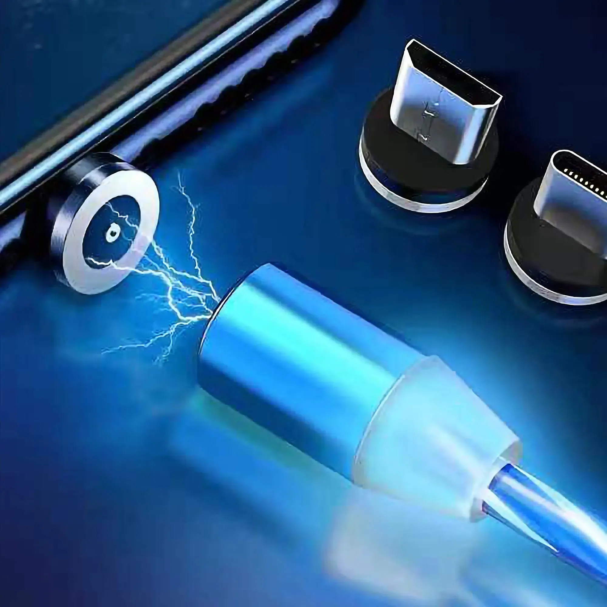 3 in 1 LED Flowing Magnetic Fast Charging Cable-LED Charging Cable