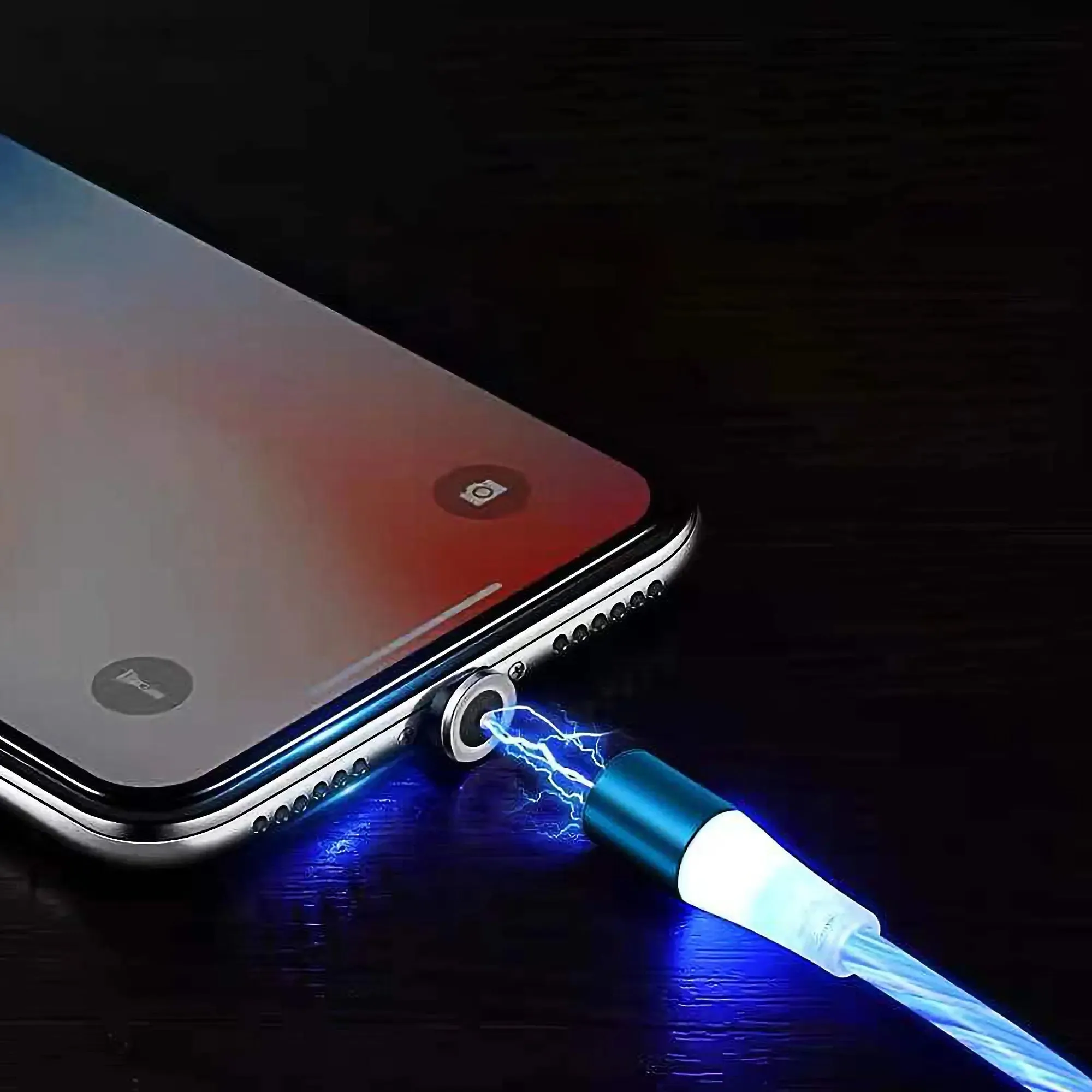 3 in 1 LED Flowing Magnetic Fast Charging Cable-LED Charging Cable