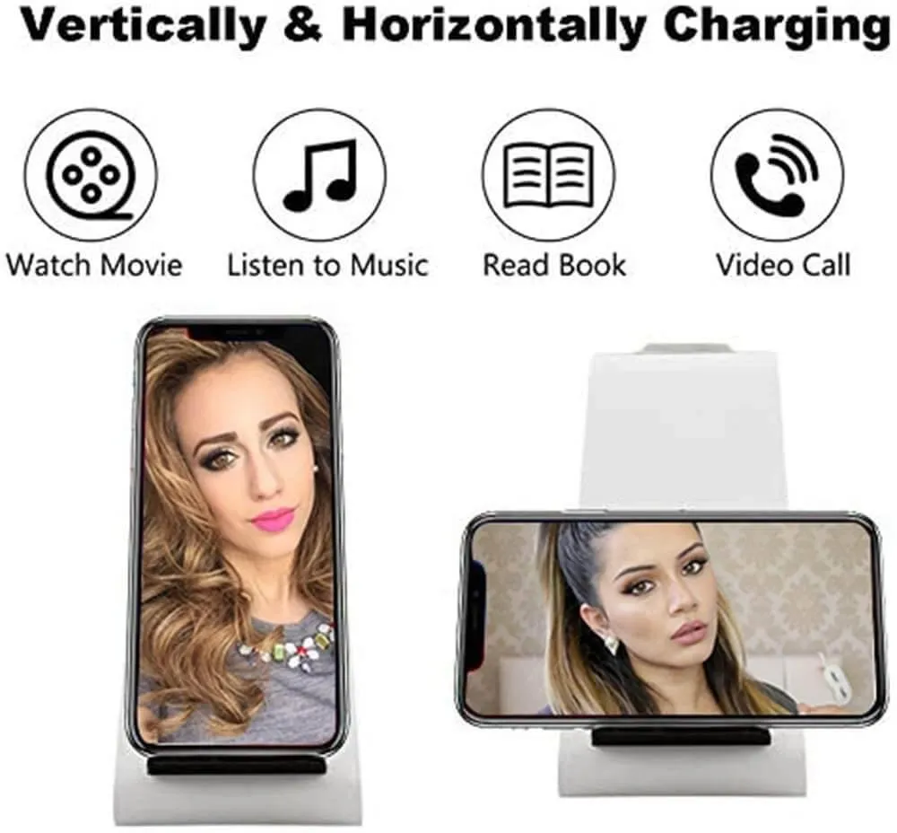 3 in 1 Qi Fast Wireless Charger Stand For iPhone/Samsung