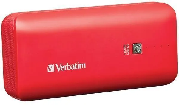 4400mAh Portable Charger Power Pack Power Bank (Red) by VERBATIM 99379