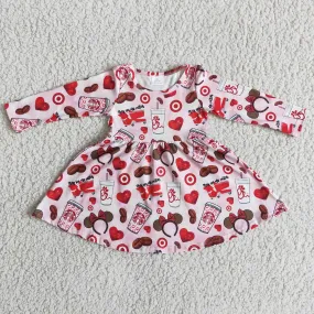 6 B5-14 baby girl Valentine's Day  Love Girl Dresses-promotion 2023.12.9