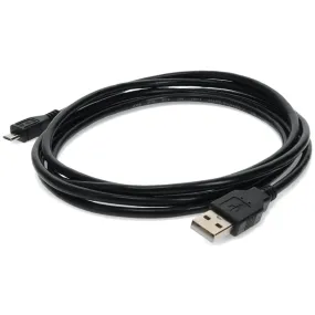 AddOn 6in USB 2.0 (A) Male to Micro-USB 2.0 (B) Male Black Cable USB2MICROUSB6IN