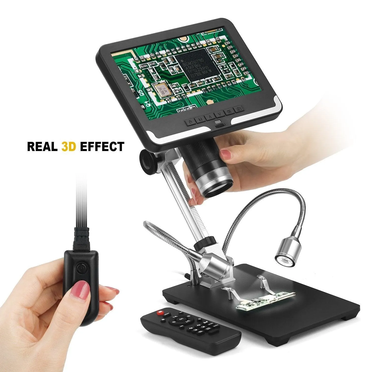 Andonstar AD206 1080P 3D Digital Microscope Soldering Microscope ideal for Phone & Watch Repairs