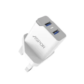 Aspor A823 Dual Port Charger - White