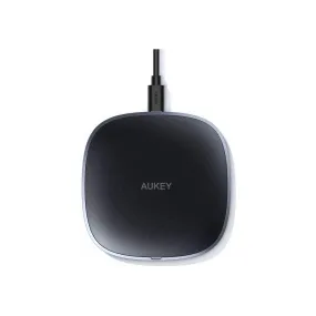 AUKEY Wireless Charger 10W Qi Fast Charging with Micro USB and ABS Base