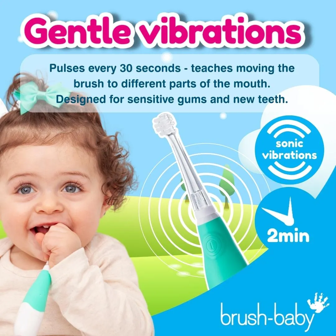 BabySonic® Teal Electric Toothbrush Gift Set