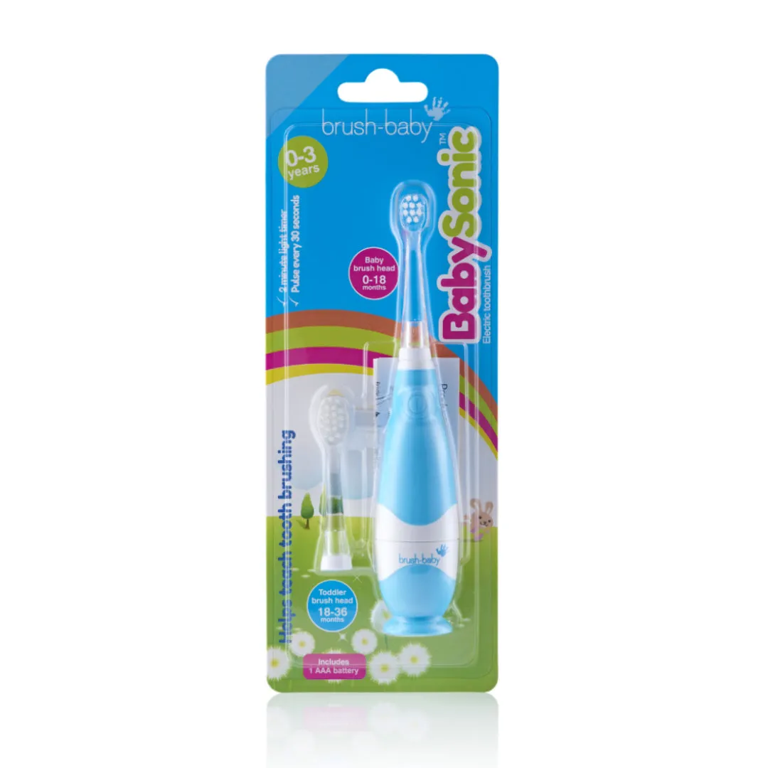 BabySonic® Teal Electric Toothbrush Gift Set