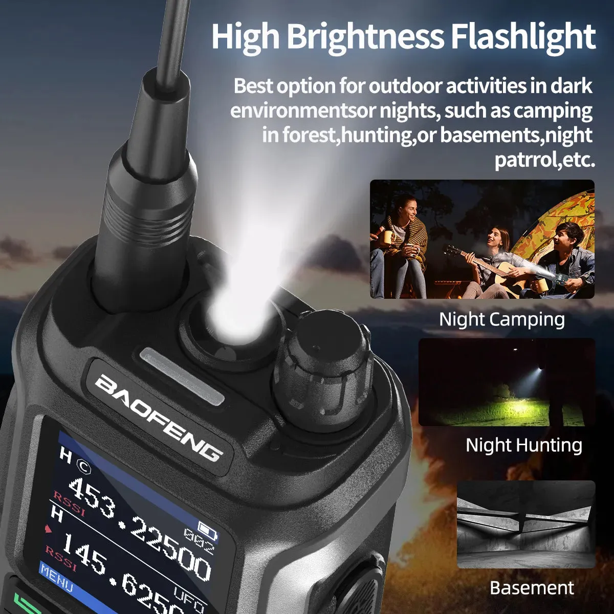 Baofeng UV-21 Pro Wireless Copy Frequency Tri-Band 999CH Waterproof Walkie Talkie TYPE C 16 KM Long Range UV-5R 17 Harm Radio