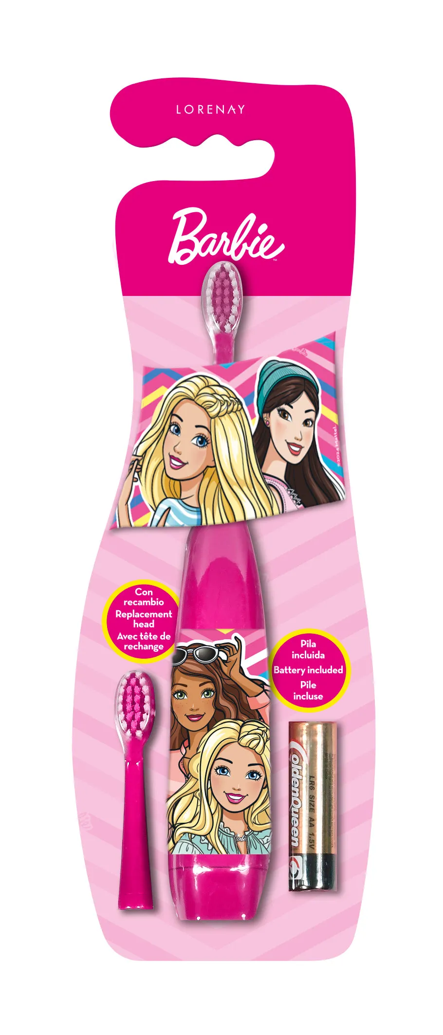 Barbie Electric Toothbrush With Replacement Heads