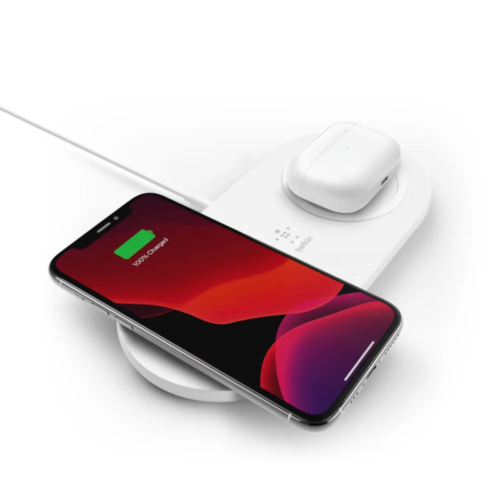 Belkin BOOST CHARGE Dual 15W Wireless Charging Pad Universally compatible