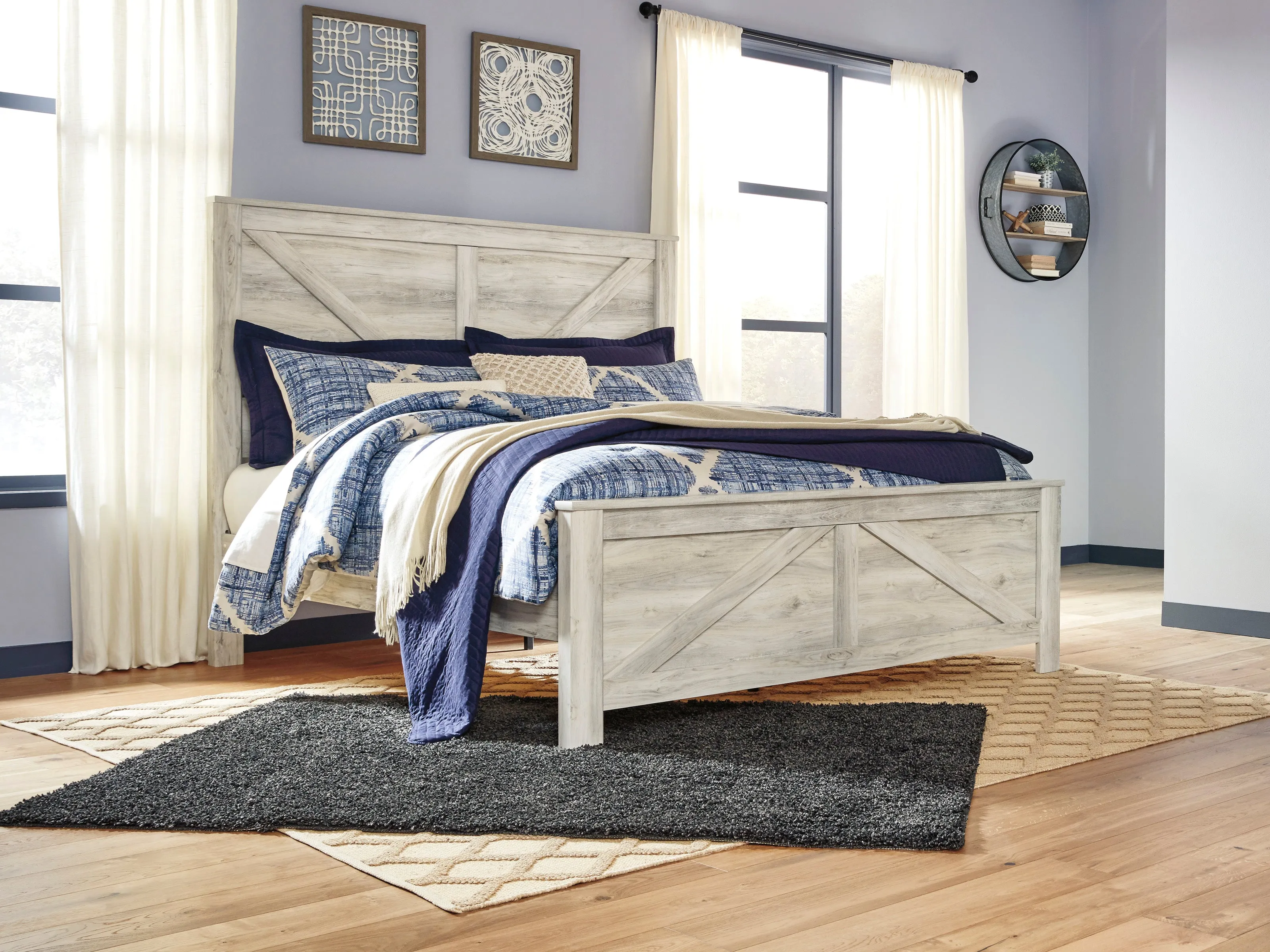 Bellaby King Crossbuck Panel Bed