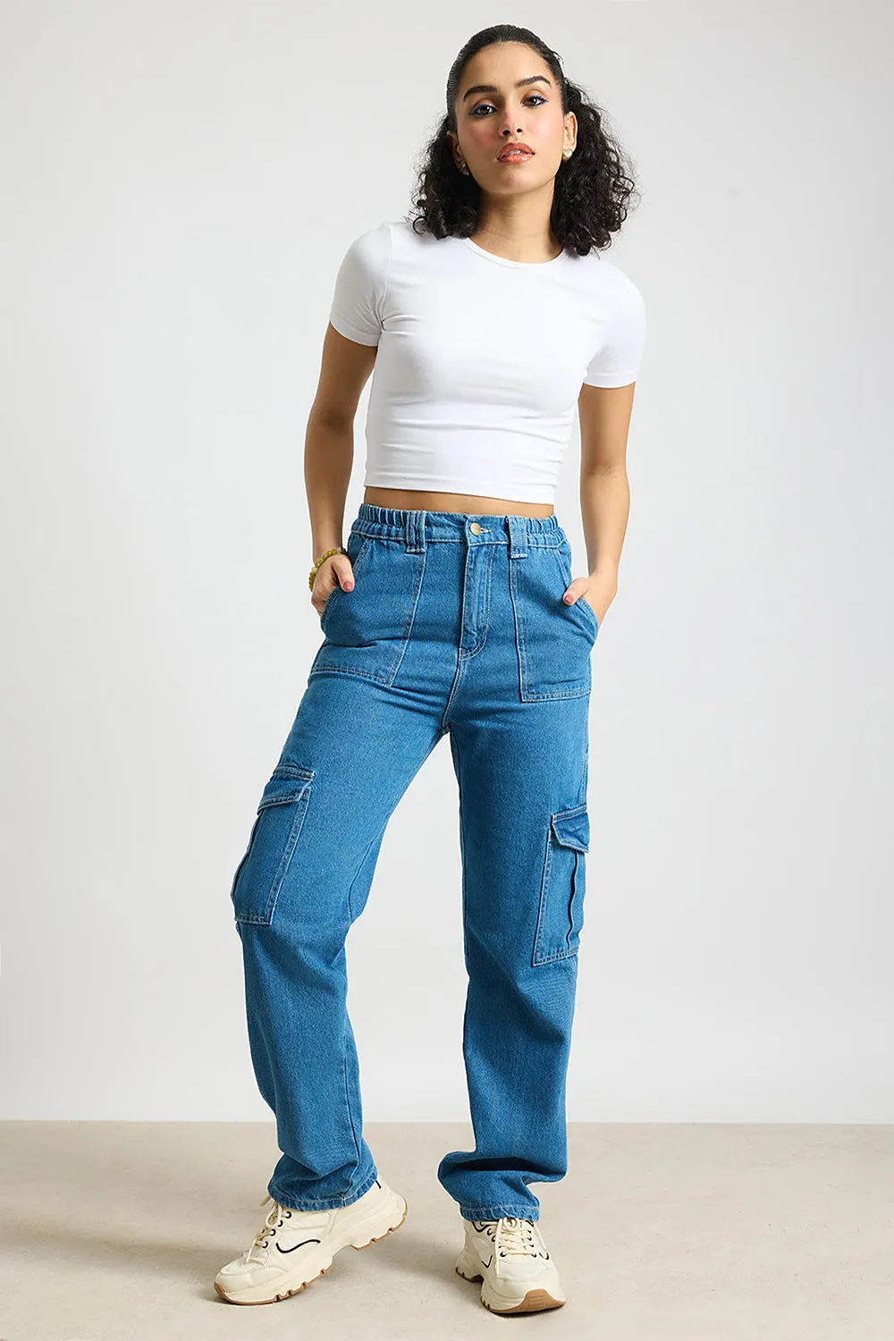 Blue Horizon Cargo Jeans