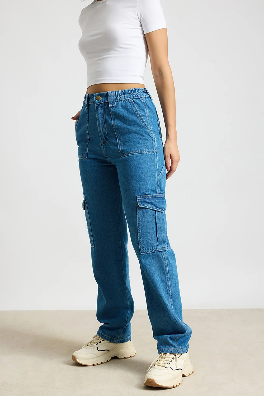 Blue Horizon Cargo Jeans