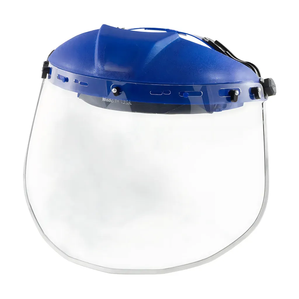 Bouton Optical 251-01-7204 Clear Polycarbonate Safety Visor with Aluminum Binding - .040" Thickness