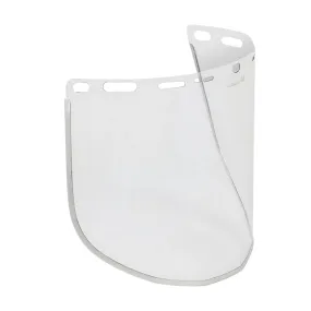 Bouton Optical 251-01-7204 Clear Polycarbonate Safety Visor with Aluminum Binding - .040" Thickness