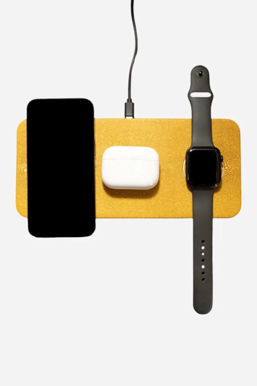 BROUK & CO. Ace 3-In-1 Wireless Charging Pad Yellow