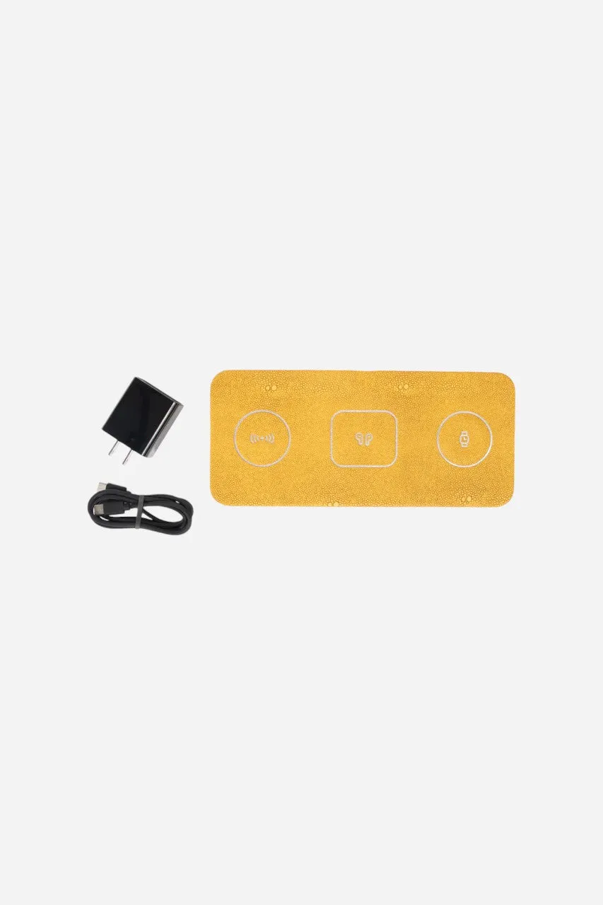 BROUK & CO. Ace 3-In-1 Wireless Charging Pad Yellow