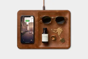 CATCH:3 Classic Leather Wireless Charger with Valet Tray