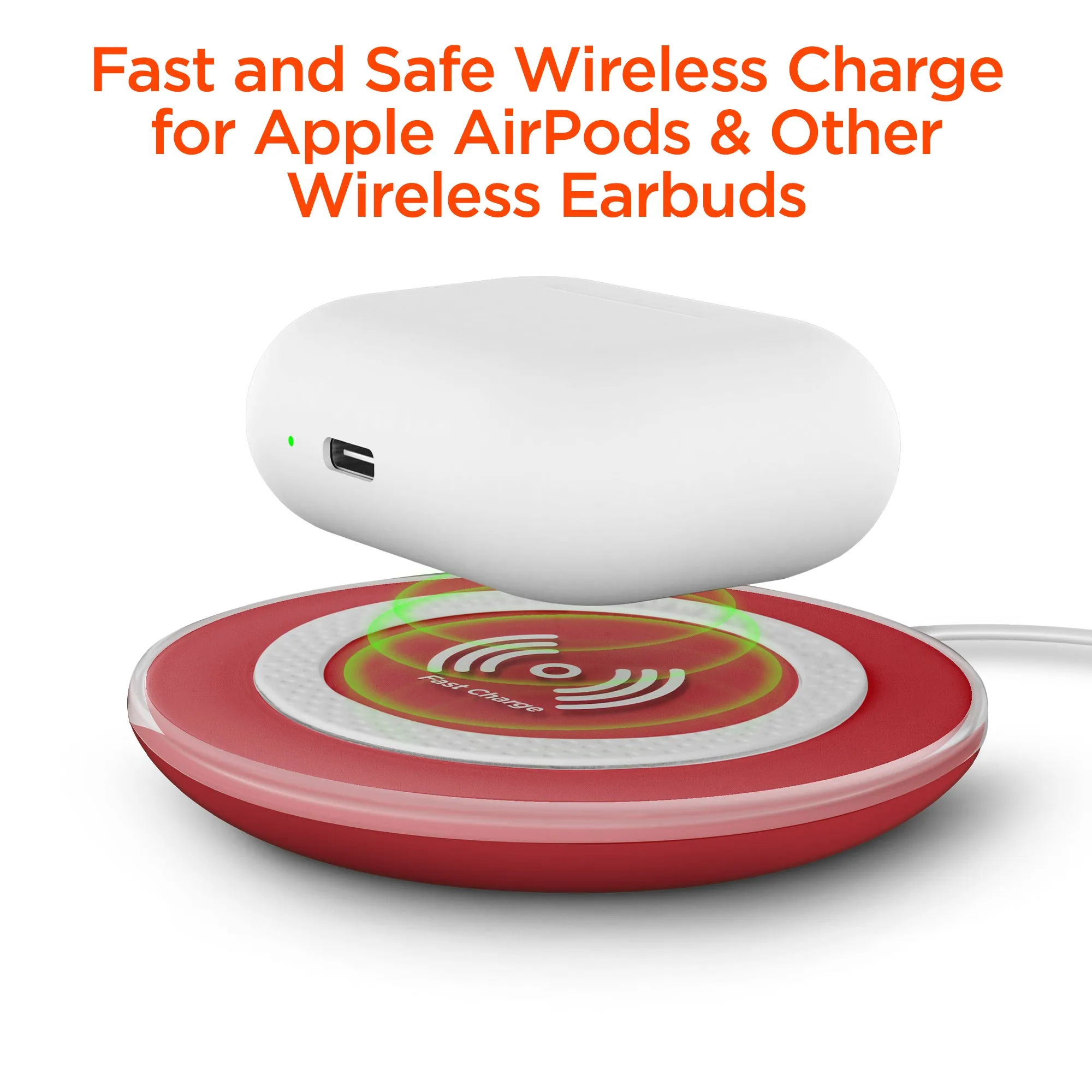 ChargePad Pro 15W Wireless Fast Charger | Red