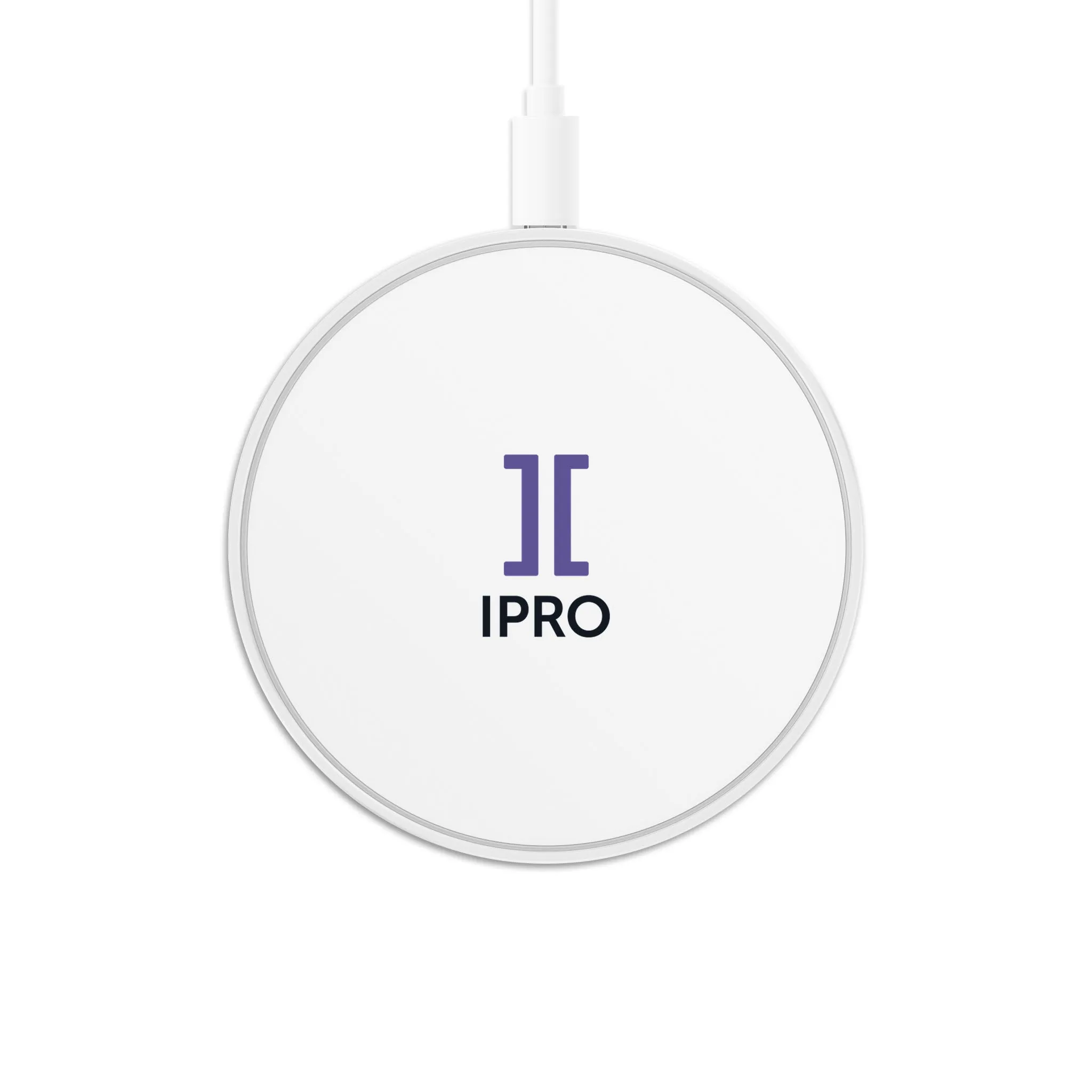 Circle Wireless Charger - Ipro stacked logo