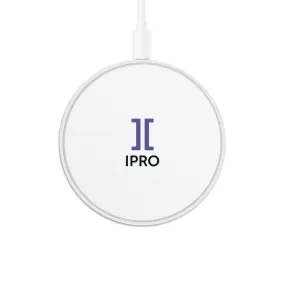 Circle Wireless Charger - Ipro stacked logo