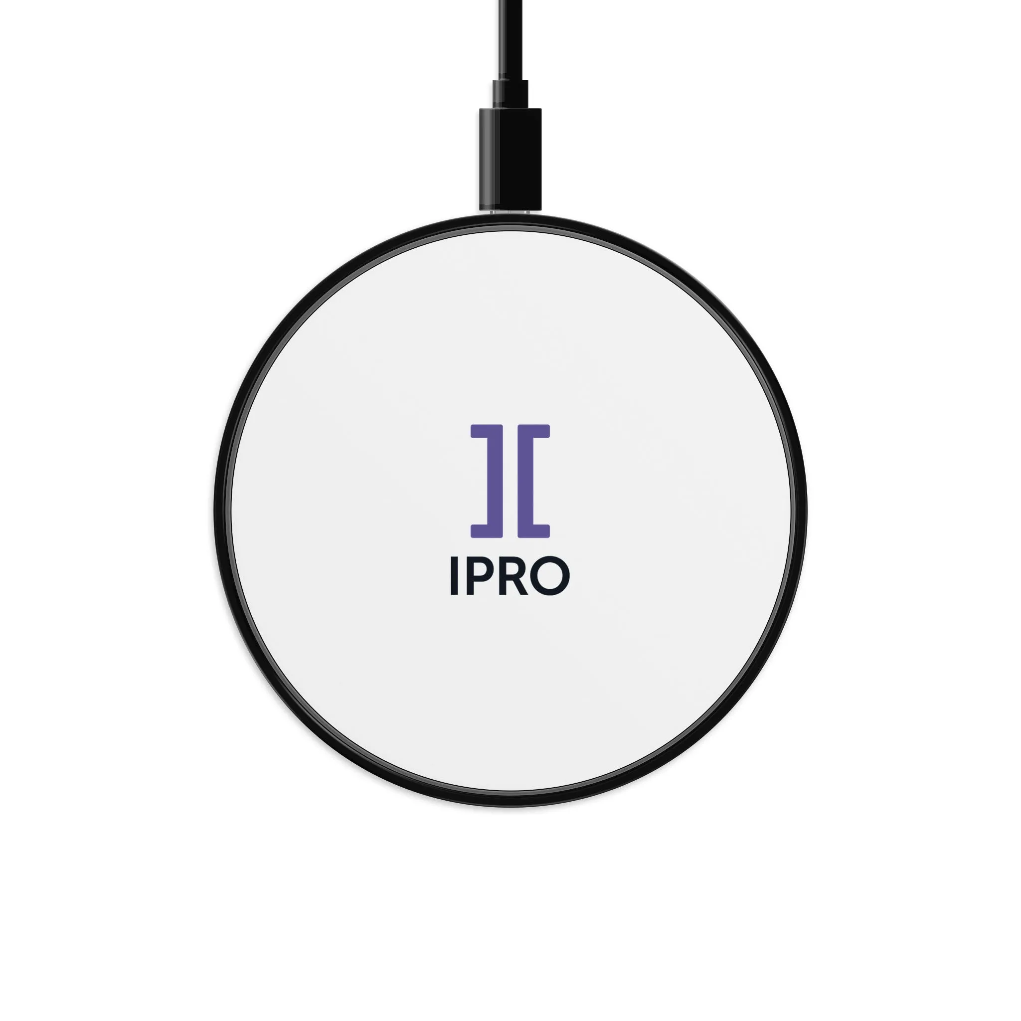 Circle Wireless Charger - Ipro stacked logo