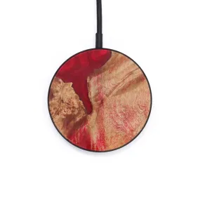 Circle Wood Resin Wireless Charger - Cheri (Dark Red, 610198)