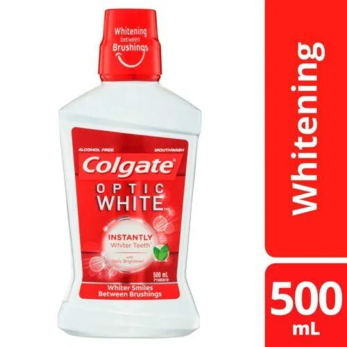 Colgate Mouthwash Optic White 500mL