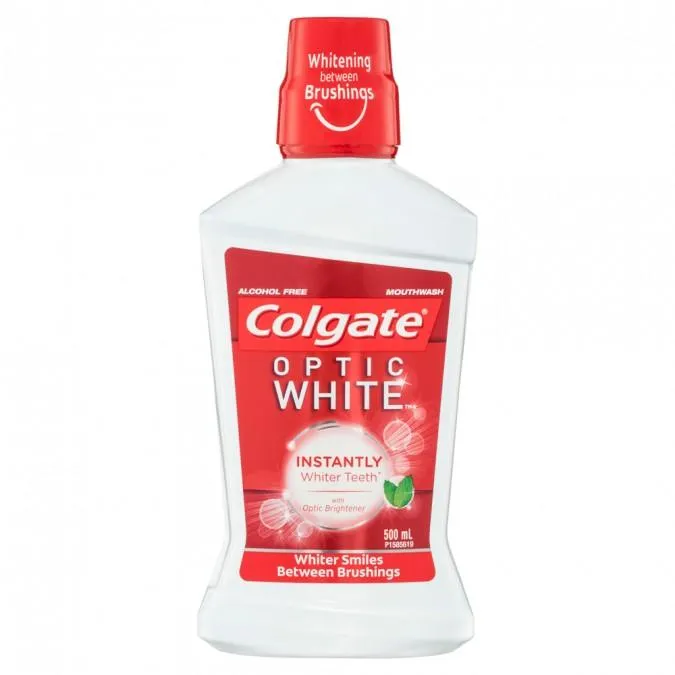 Colgate Mouthwash Optic White 500mL