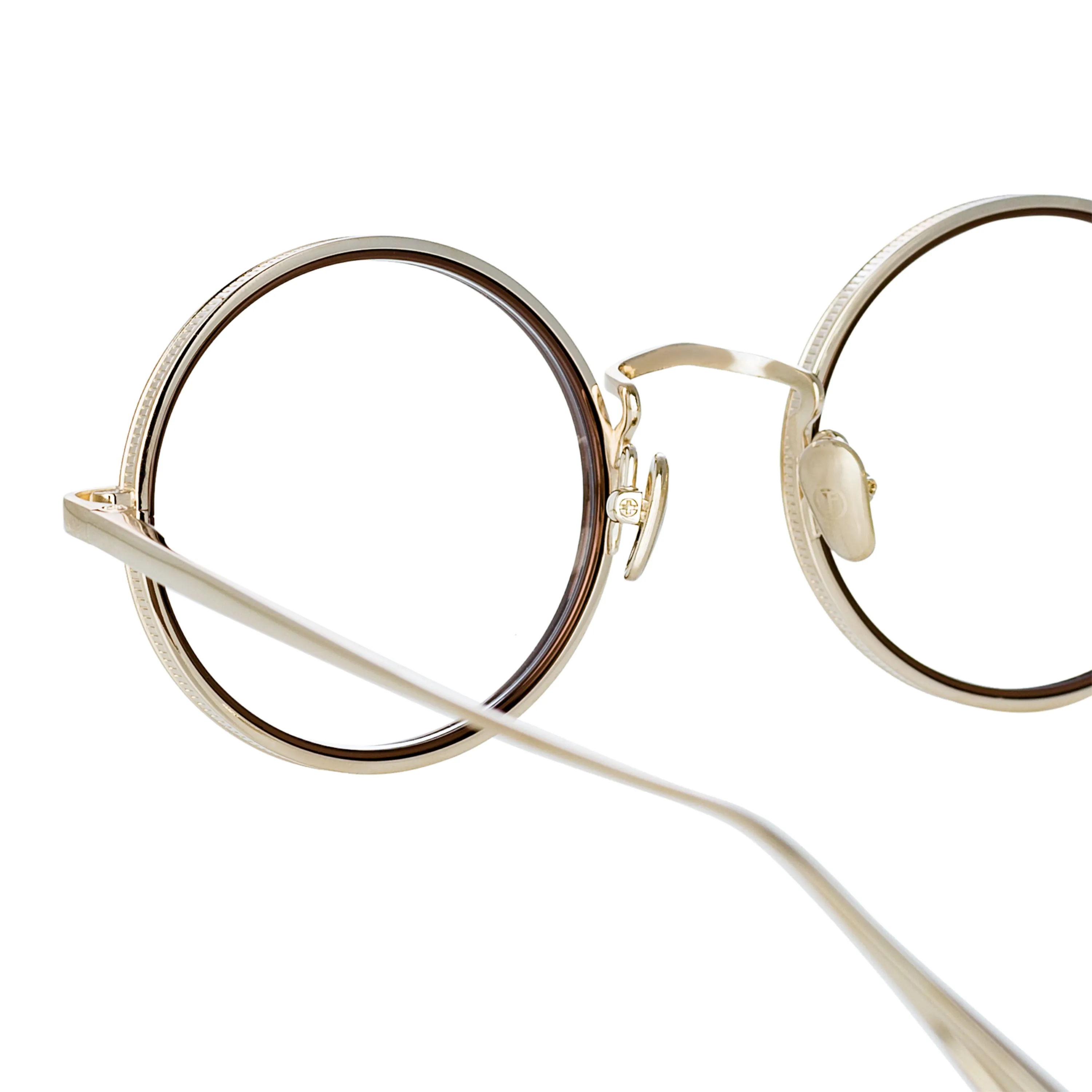 Cortina Oval Optical Frame in Light Gold