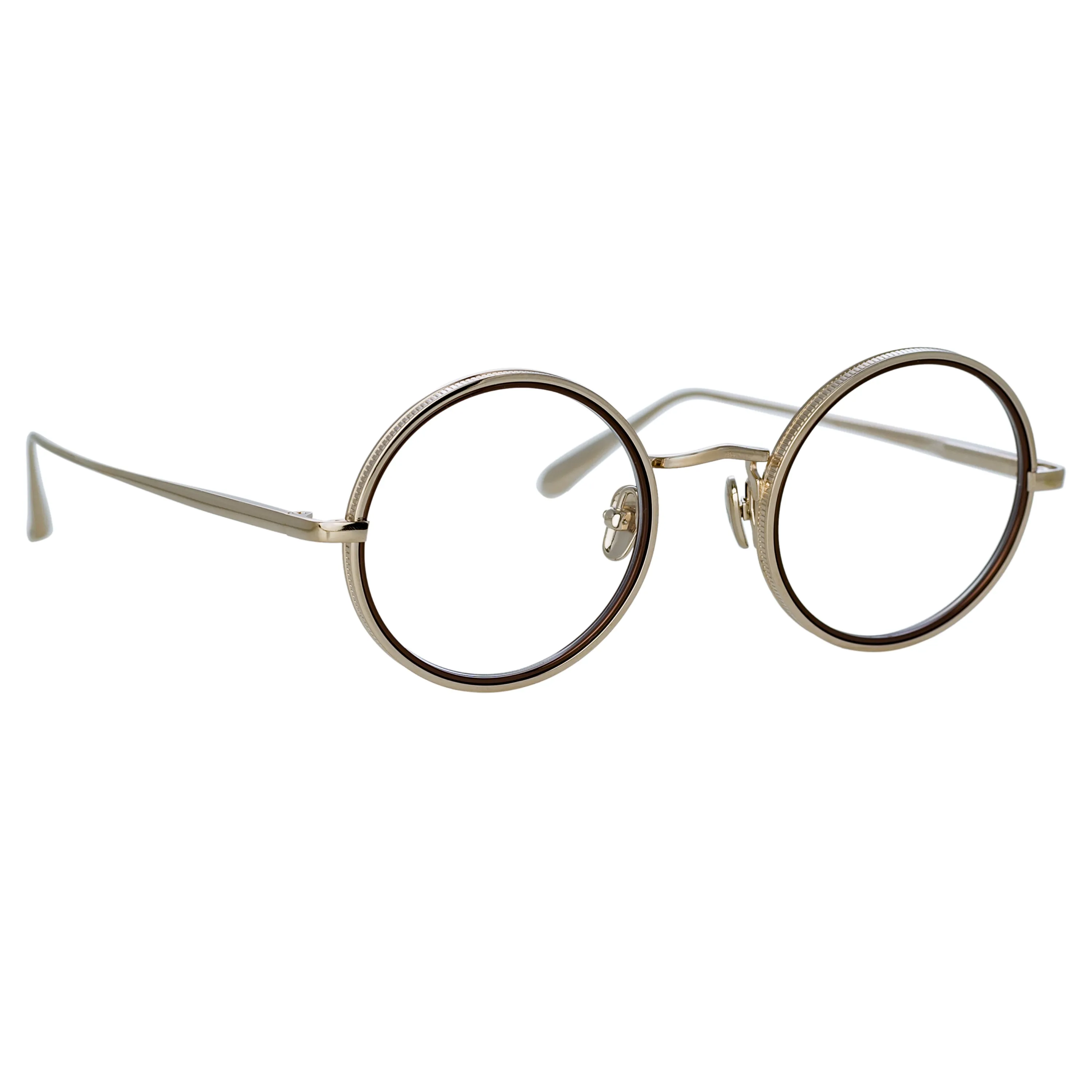 Cortina Oval Optical Frame in Light Gold