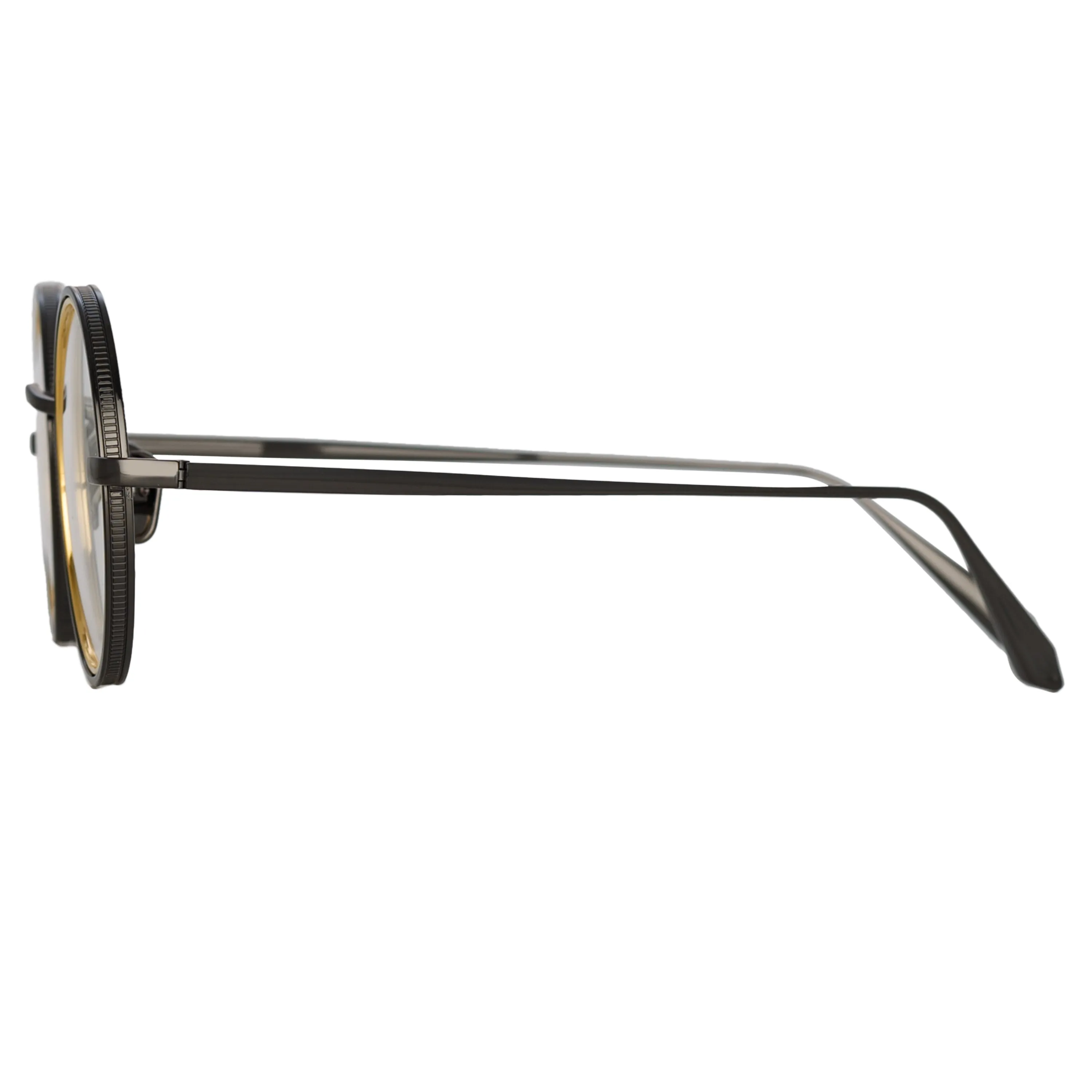 Cortina Oval Optical Frame in Nickel and Yellow Gold