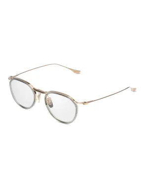 DITA SCHEMA TWO Optical in White Gold/Crystal Grey Color