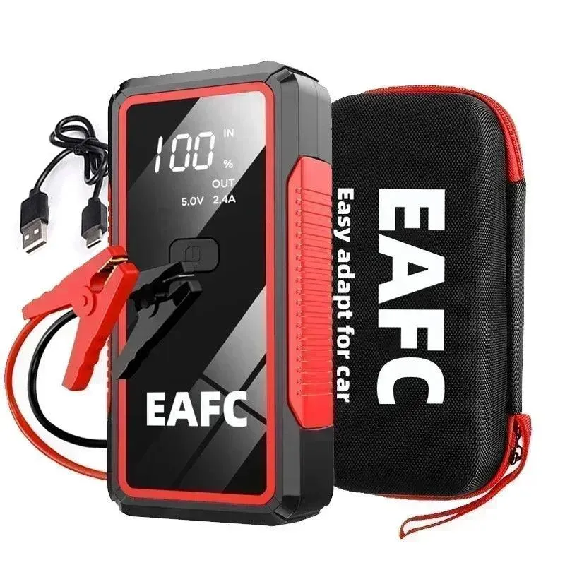 EAFC 12V Portable Car Jump Starter & Power Bank with Emergency Lighting