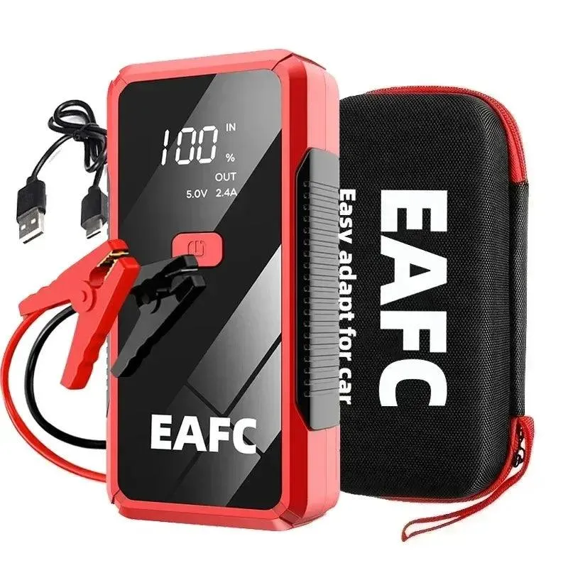 EAFC 12V Portable Car Jump Starter & Power Bank with Emergency Lighting