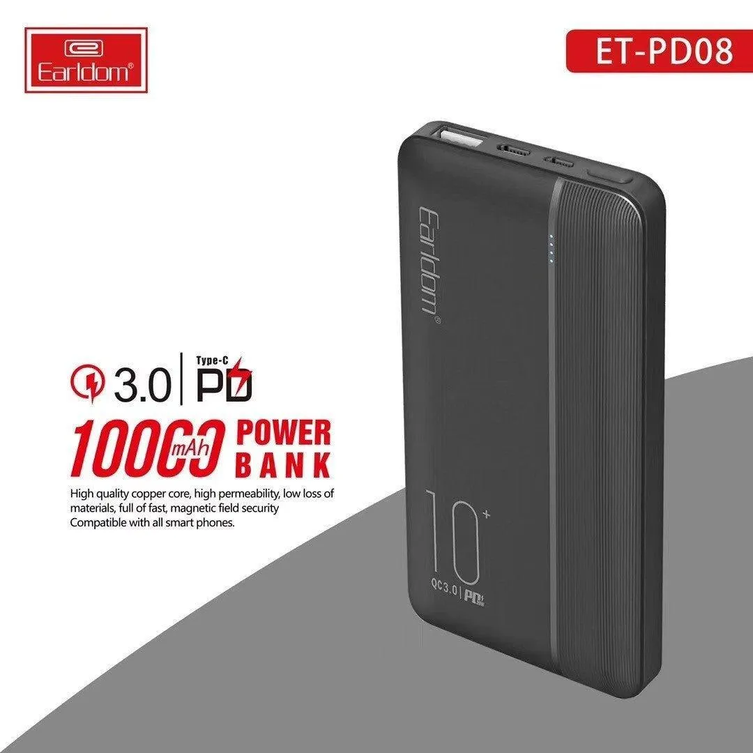 Earldom Power Bank 10000mah PD08