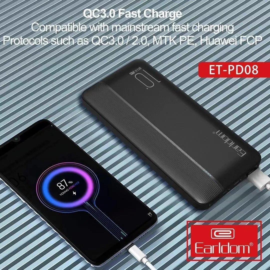 Earldom Power Bank 10000mah PD08