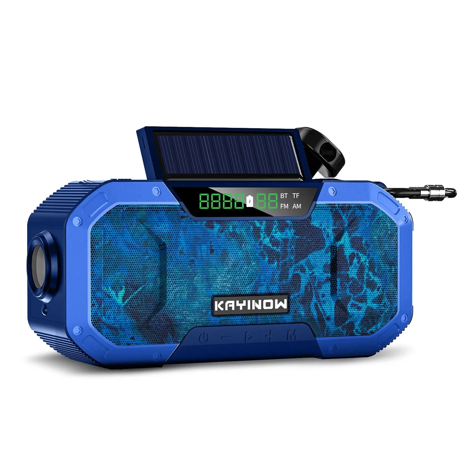 Emergency Sun Power Hand Crank Radio 5000mAh Power Bank Charger Flash Light Outdoor Camping Survival Radio