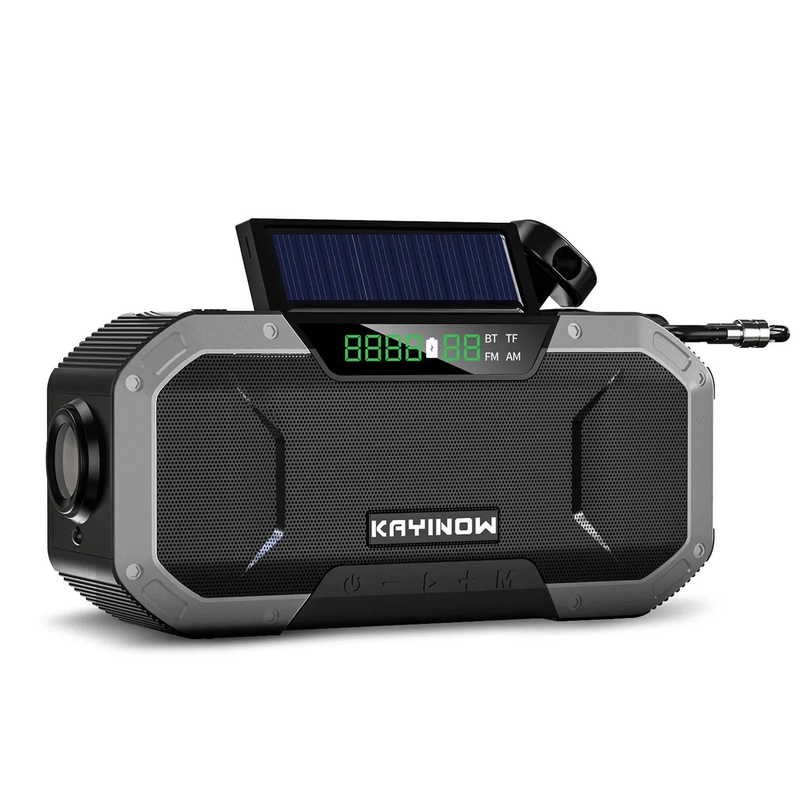 Emergency Sun Power Hand Crank Radio 5000mAh Power Bank Charger Flash Light Outdoor Camping Survival Radio