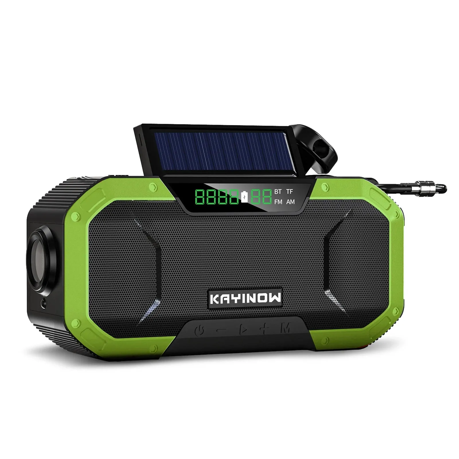 Emergency Sun Power Hand Crank Radio 5000mAh Power Bank Charger Flash Light Outdoor Camping Survival Radio