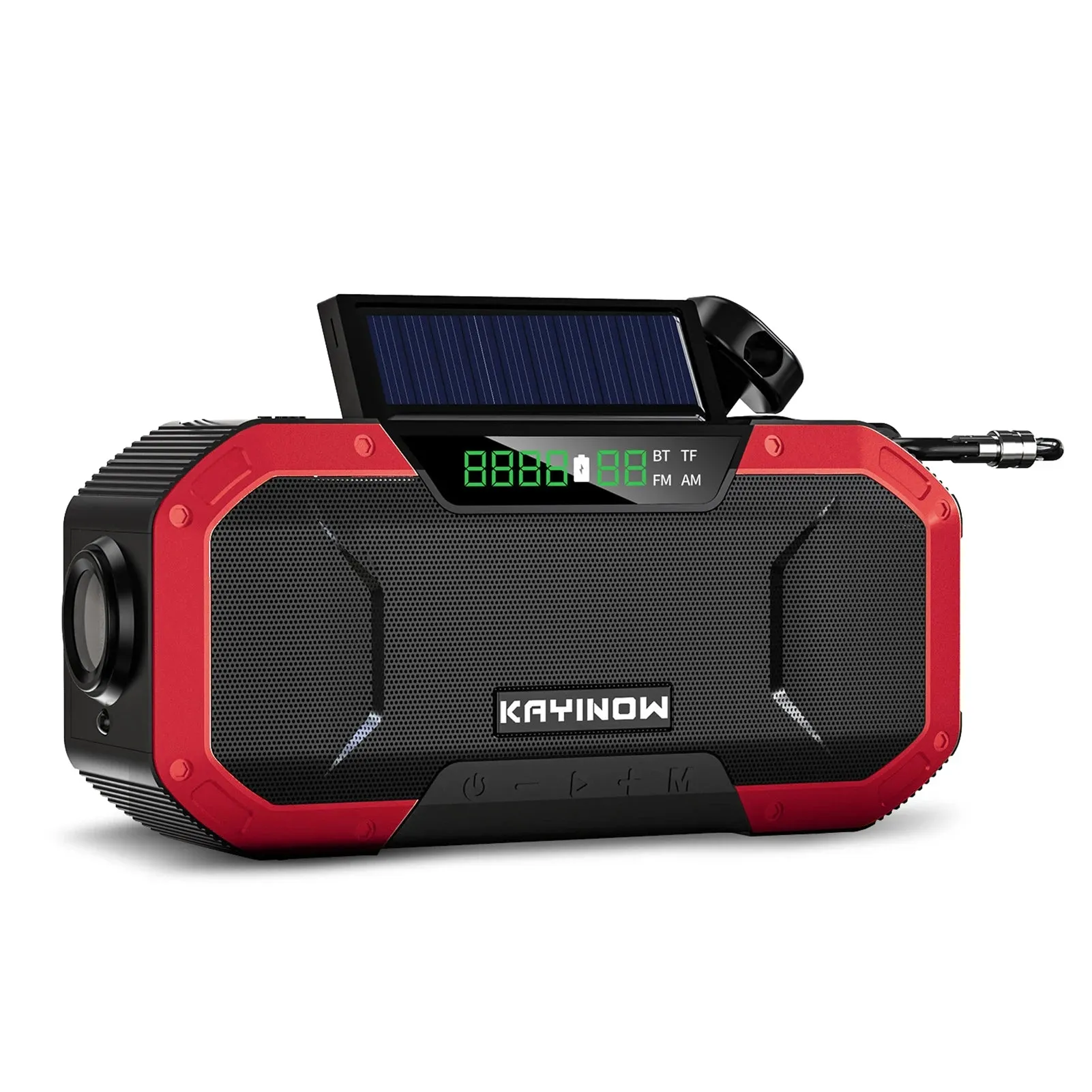 Emergency Sun Power Hand Crank Radio 5000mAh Power Bank Charger Flash Light Outdoor Camping Survival Radio