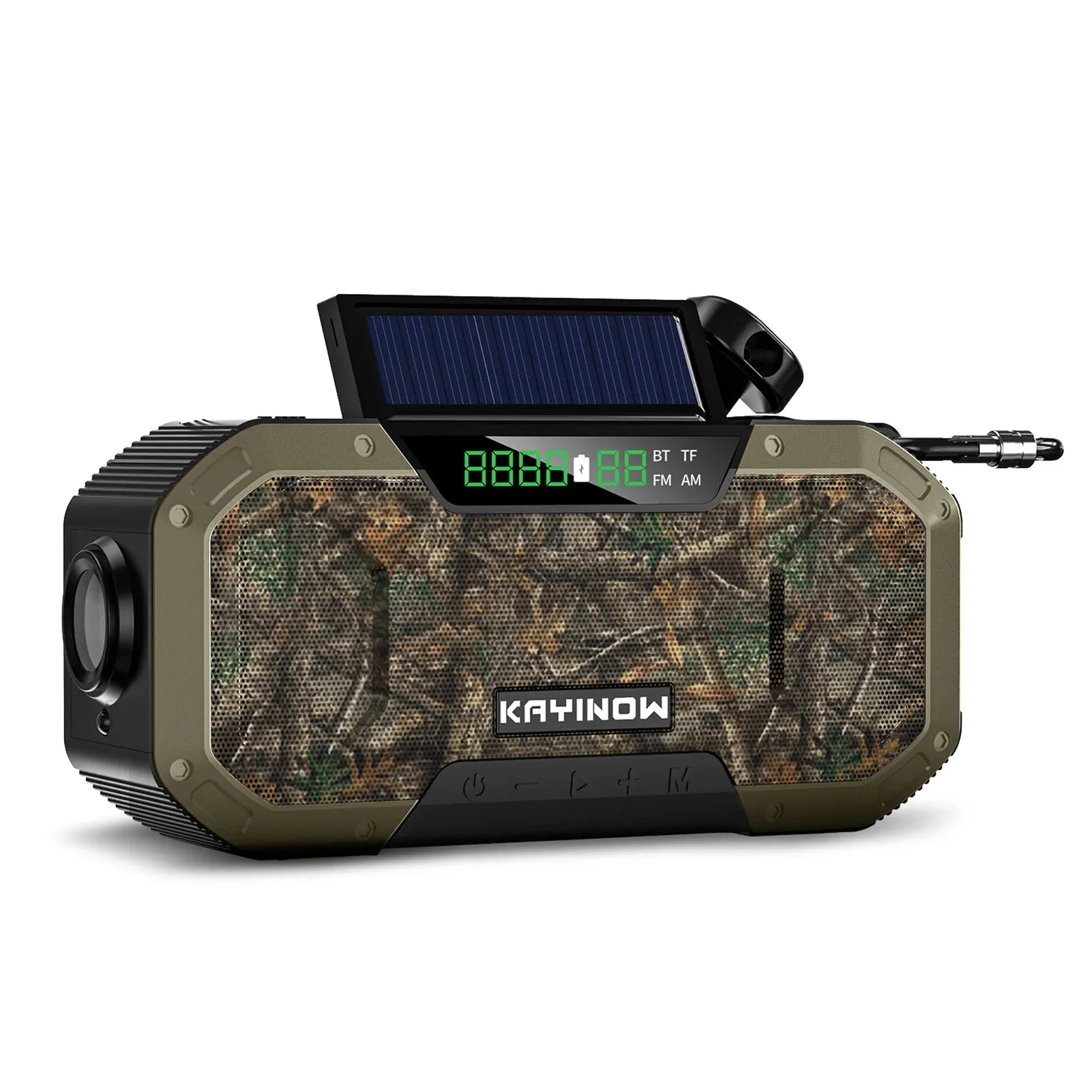 Emergency Sun Power Hand Crank Radio 5000mAh Power Bank Charger Flash Light Outdoor Camping Survival Radio