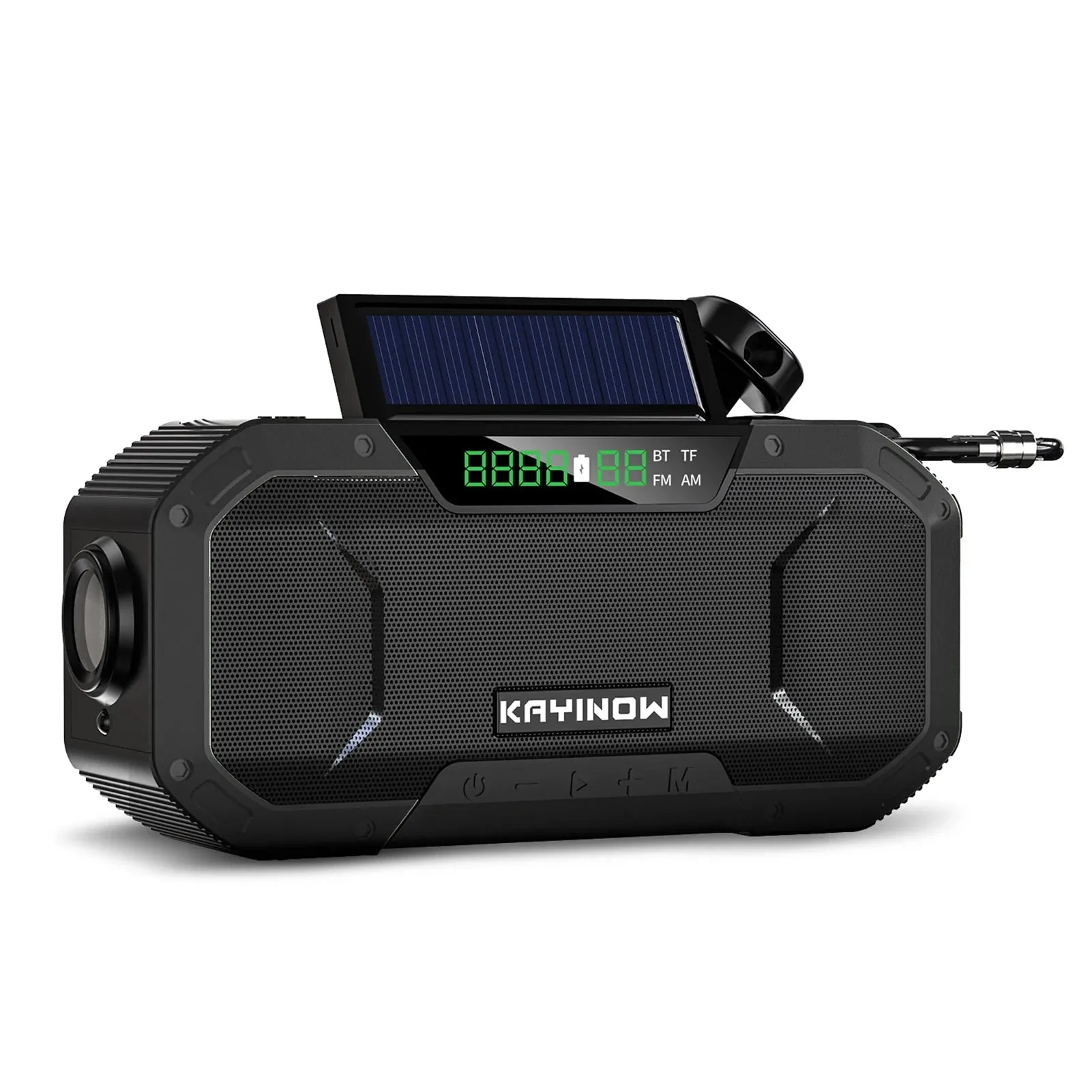 Emergency Sun Power Hand Crank Radio 5000mAh Power Bank Charger Flash Light Outdoor Camping Survival Radio