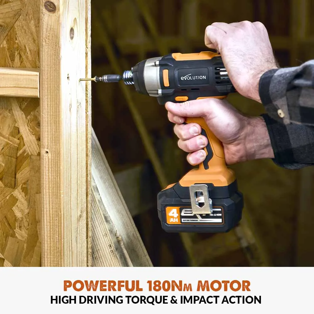 Evolution Cordless R180IDR-Li Impact Driver 18v Li-Ion EXT (promo)