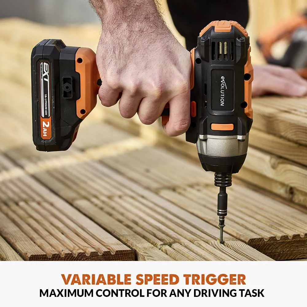 Evolution Cordless R180IDR-Li Impact Driver 18v Li-Ion EXT (promo)