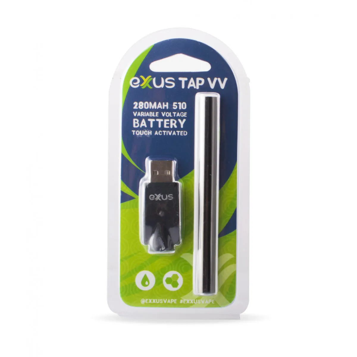 Exxus - Tap VV Cartridge Vape - Black