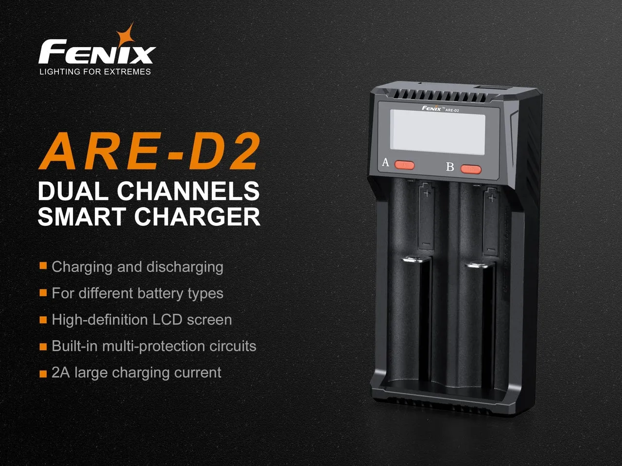 Fenix ARE-D2 Micro USB Dual Channel Smart Charger