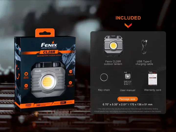 FENIX CL28R RECHARGEABLE LANTERN WITH COLOR ADJUST